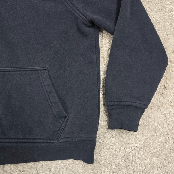 Flint and Tinder Hoodie Men Medium Faded Black Pullover Sweatshirt Raglan Pocket - Picture 2 of 13